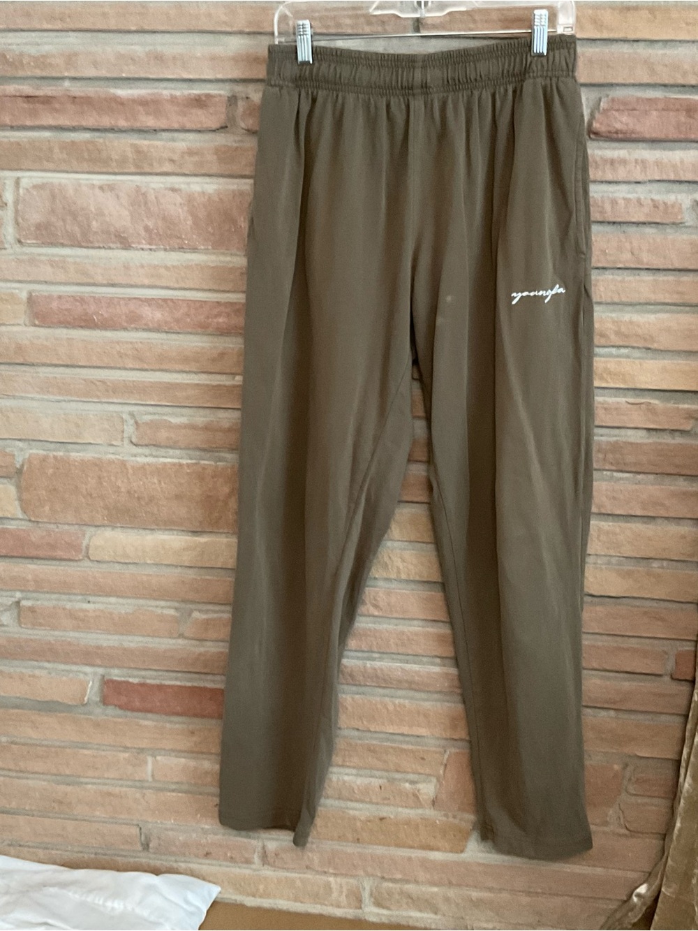 YoungLA Lounge Pants Sweatpants Brown Medium FLAWS